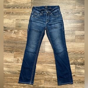 Buckle Black Bootcut Blue Jeans